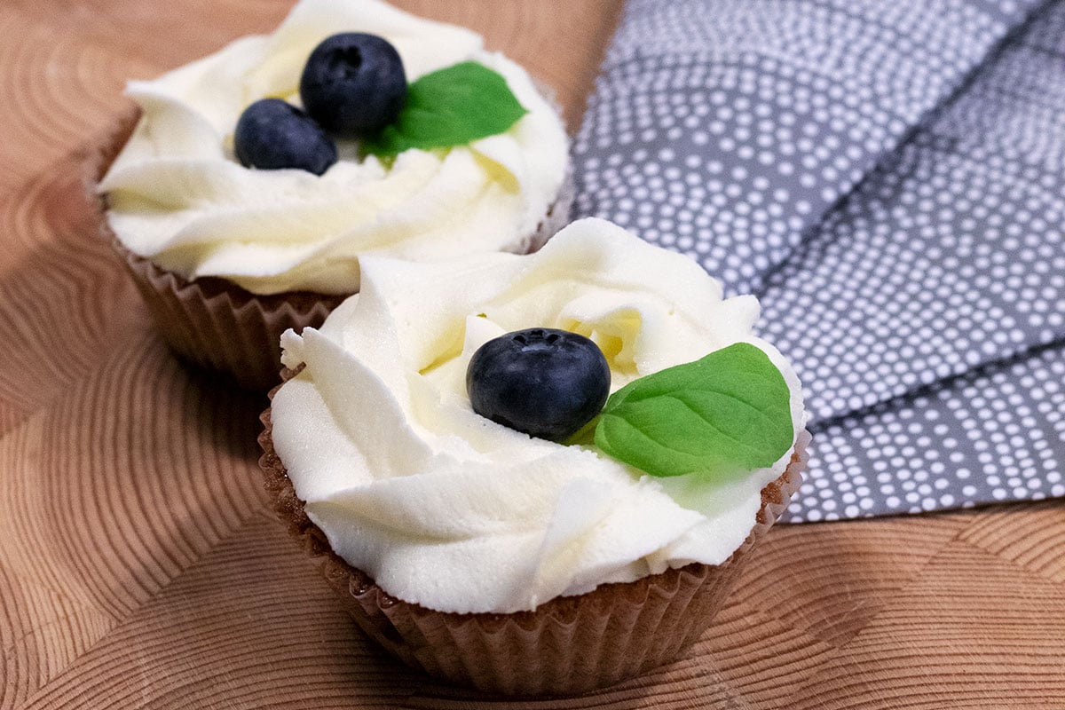 Blåbärscupcakes 