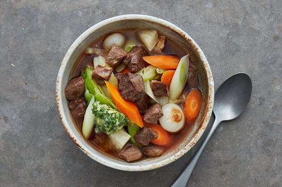 Pot-au-feu med rotfrukter