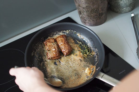 Renytterfilé med smak av timjan och vitlök