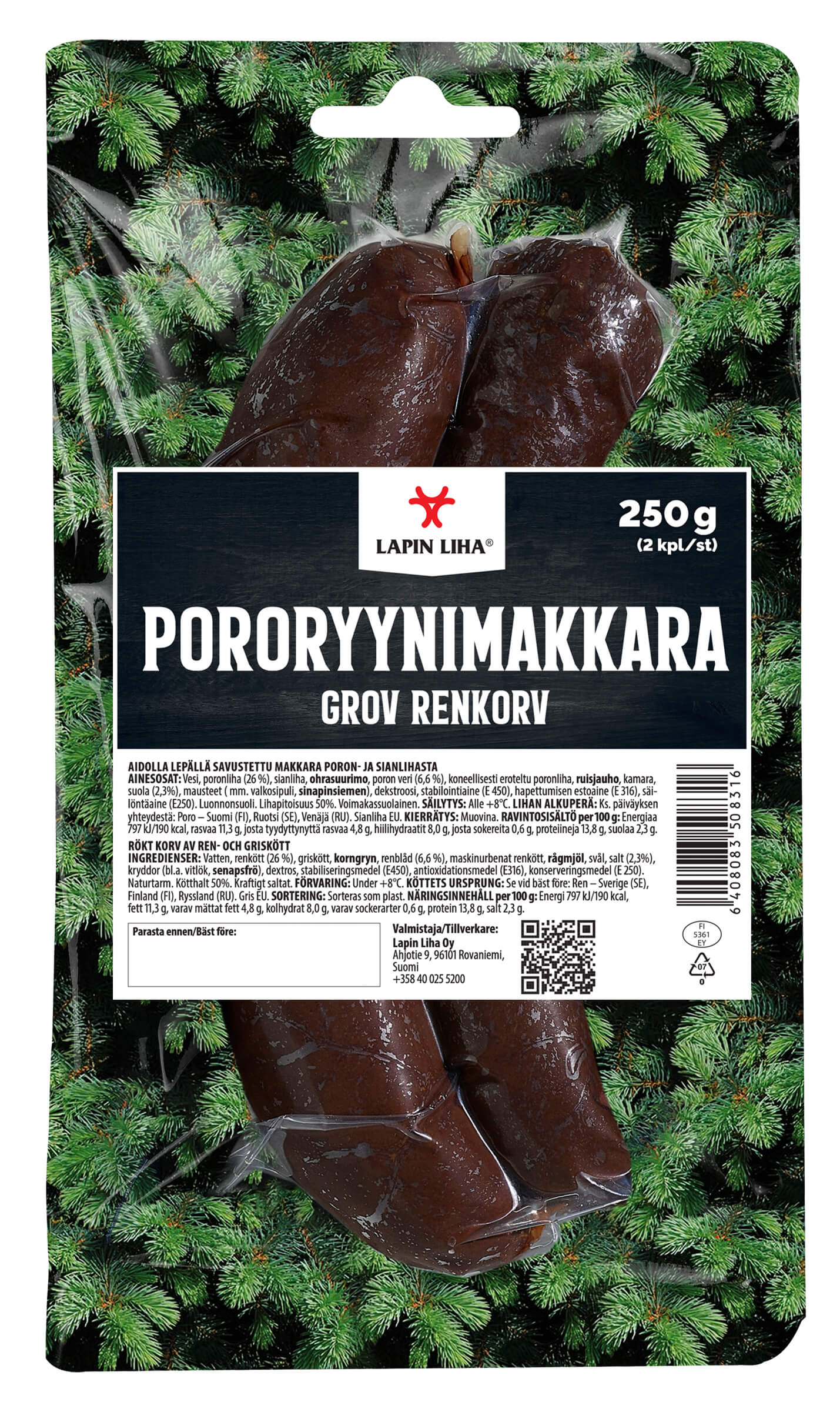 Lapin-liha-pororyynimakkara